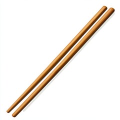 chopsticks on white background