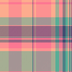 African texture seamless pattern, purity background tartan vector. Skill plaid check fabric textile in red and orange colors.