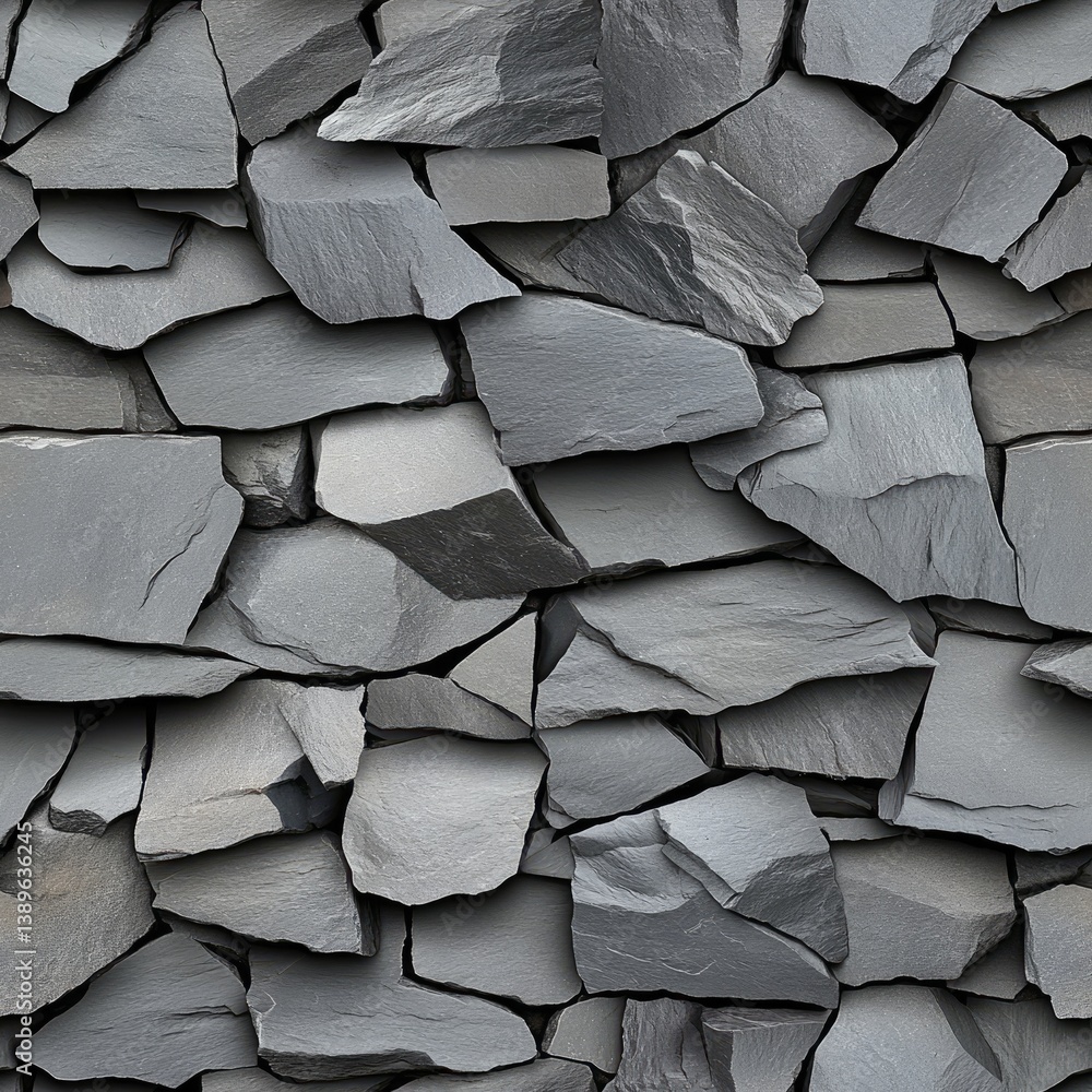 Poster rough and weathered dark gray rock surface features irregular shapes, perfect for a textured wall ba