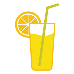 Refreshing Orange Juice A Summer Drink Icon