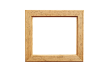 Wooden Frame: A simple, elegant wooden frame ready for a cherished memory, an image or a piece of art, adding a touch of warmth and sophistication.