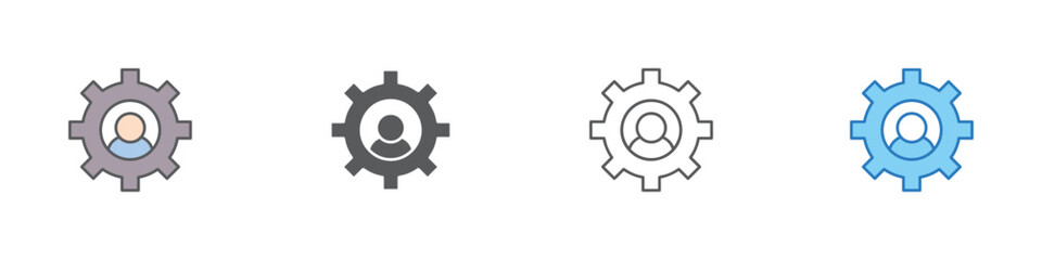 Skills Icon Set Multiple Style Vector Collection