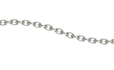 3d render Silver Chain Link Design