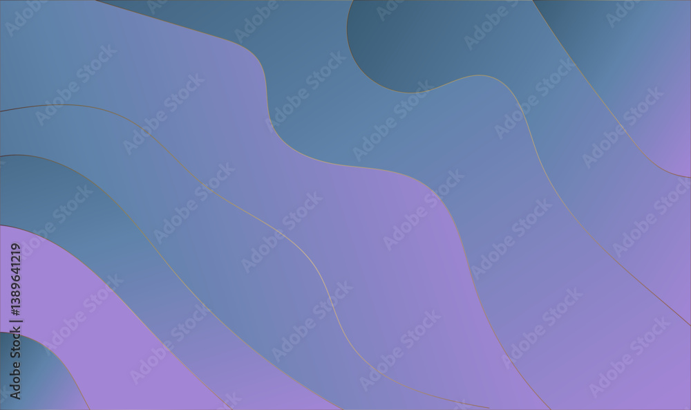 Poster abstract monochromatic waves in a multi-layered minimalist design