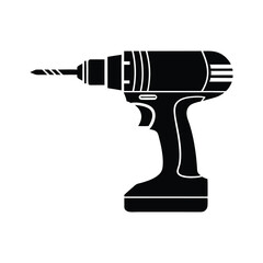 Power drill silhouette