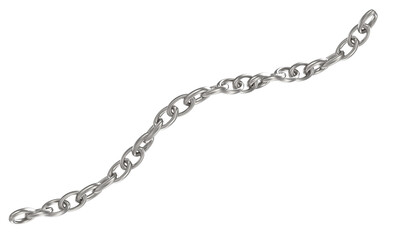 3d render Silver Chain Link Design