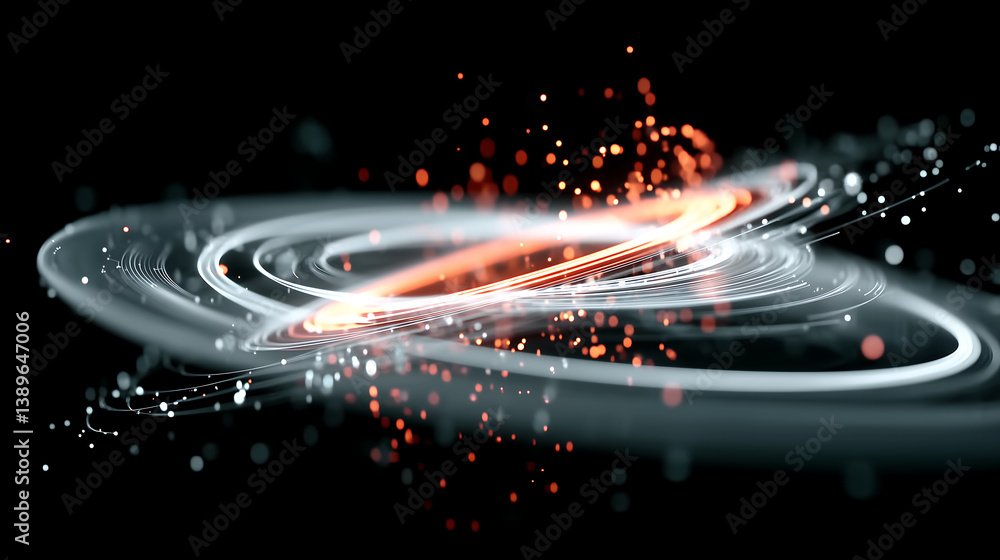 Poster cosmic burst: a dazzling display of light and energy explodes across the canvas, swirling and igniti