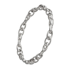 Fototapeta premium 3d render Silver Chain Link Design