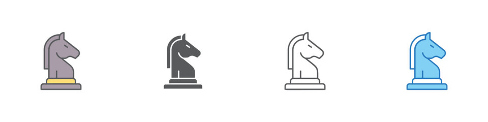 Strategy Icon Set Multiple Style Vector Collection