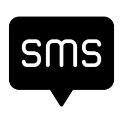 SMS Solid Solid Icon
