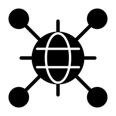 Data Network Solid Solid Icon