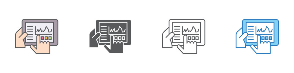 Trading Icon Set Multiple Style Vector Collection