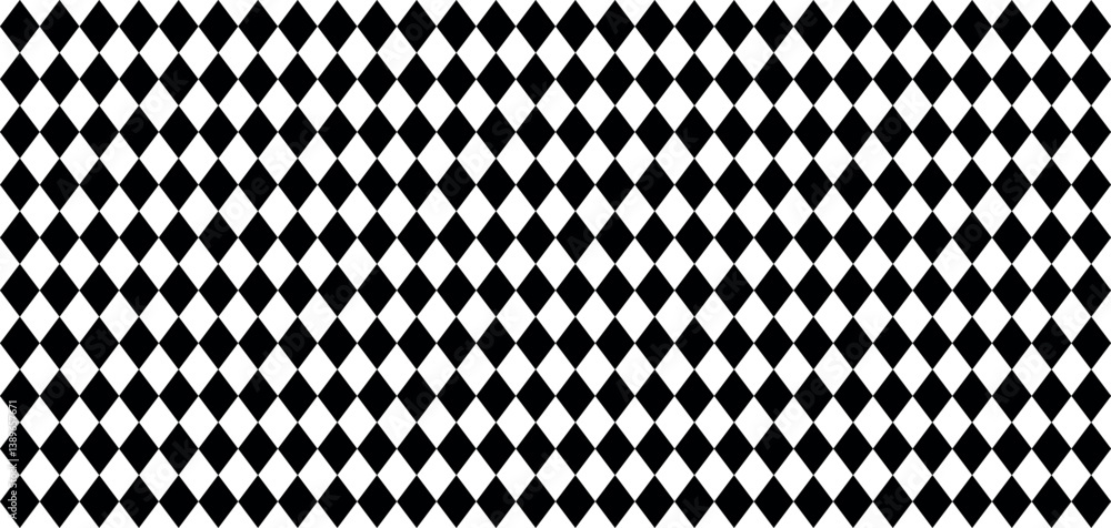 Poster high contrast seamless black and white checkerboard pattern background abstract diamond geometric ti