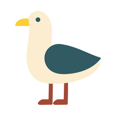 A seagull is standing