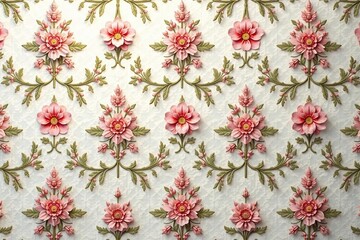 Subtle floral damask wallpaper design, elegantly repeated, elegant, seamless, classic