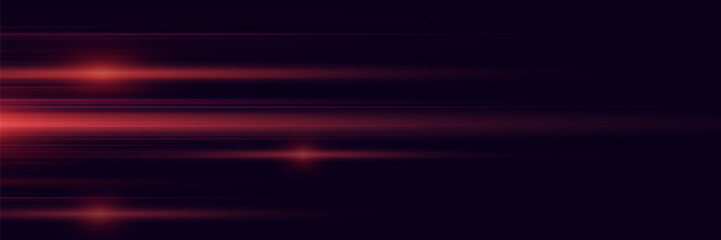 Red speed lines, horizontal laser beam effect.