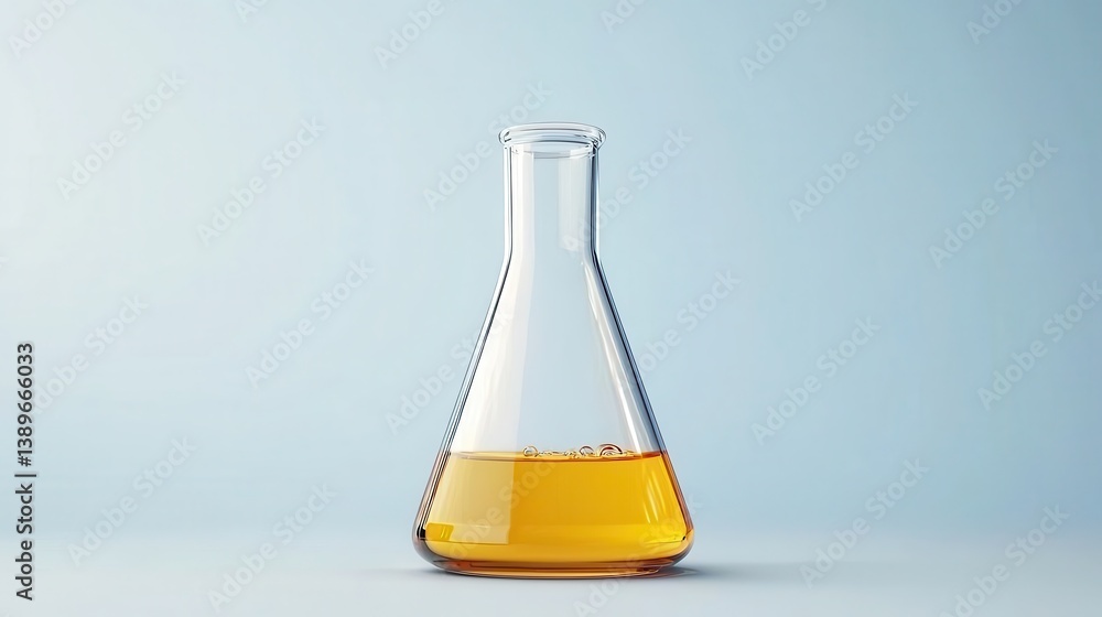 Poster bubbling liquids experiment laboratory high-resolution render clean environment close-up view scient