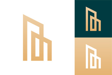 Elegant Linear Building Logo