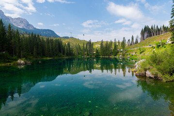 Lake Carezza, Trentino – A Stunning Alpine Gem in the Dolomites