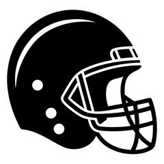 Football Helmet Silhouette Vector & Sports Gear SVG
