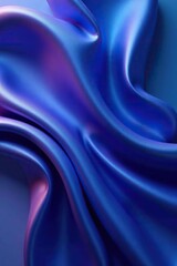 Obraz premium Elegant flowing silk background in shades of blue and purple for modern design, modern, vector
