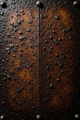 Dark brown weathered leather texture with scratches and creases,  background,  pattern