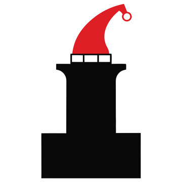 recommend clip art: A black and white lighthouse tower illustration with a red ribbon stands as a beacon against the sky
