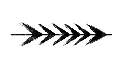 Abstract Arrow Illustration With Transparent Background For Modern Designs