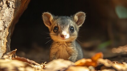 Obraz premium Bushy tailed jird cute animal rodent wild nature wildlife small mammal animalia zoology pet love grey