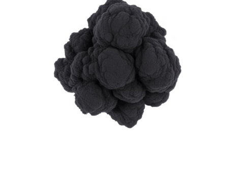 Abstract Black Texture Isolated On Transparent Background PNG