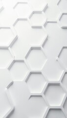 Geometric hexagon grid on white surface,  texture,  white