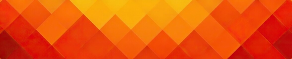 Geometric squares in shades of orange create a vibrant and abstract background,  geometric shapes,  vibrant