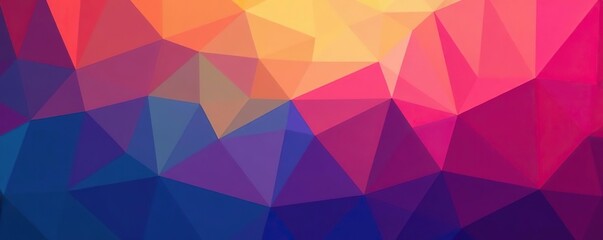 Geometric triangle pattern in colorful gradient background,  gradient,  design