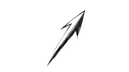 Abstract Arrow Illustration On Black Background Isolated Design Symbol