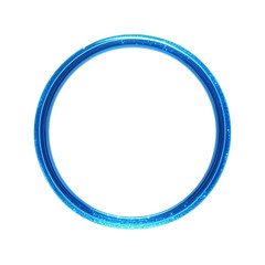 Abstract Blue Glowing Circle On Transparent Background Illustration