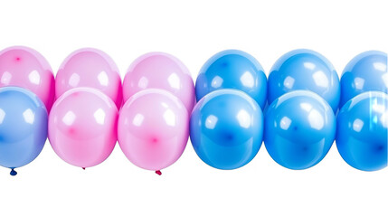 Abstract Background Of Pink And Blue Balls In A Transparent Background