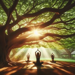 Tree Canopy Shade Restorative Poses Comfort The shade of a tree