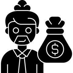 Bussiness Man Icon Vector Element