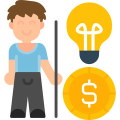 Light Icon Vector Element