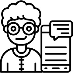 Interview Icon Vector Element