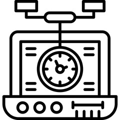 Time Management Icon Vector Element