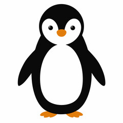 Penguin isolated on white background