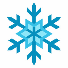 Snowflake isolated on white background