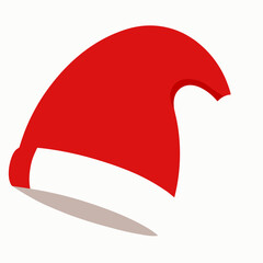 Santa Claus hat isolated on white background