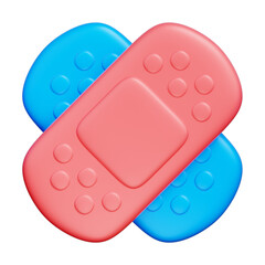 Plaster, Pharmacy Medicines and Drugs, Health Care Medical Pills, 3d rendering.