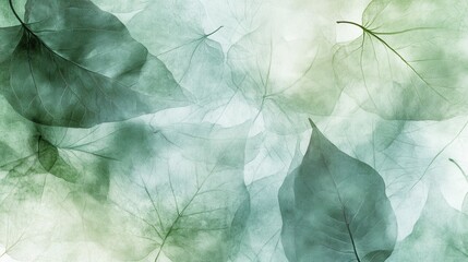 Leaves abstract background. Generative AI
