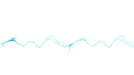 Abstract Glitch Wave On Black Background Digital Art Rendered Illustration