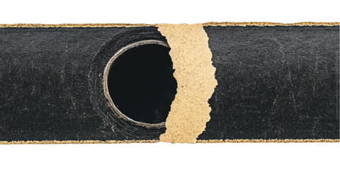 Abstract Illustration Of Gold Glitter Border And Black Circle Background