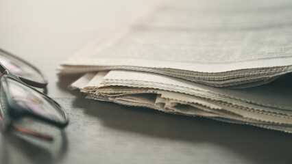 Newspaper concept on the desk	