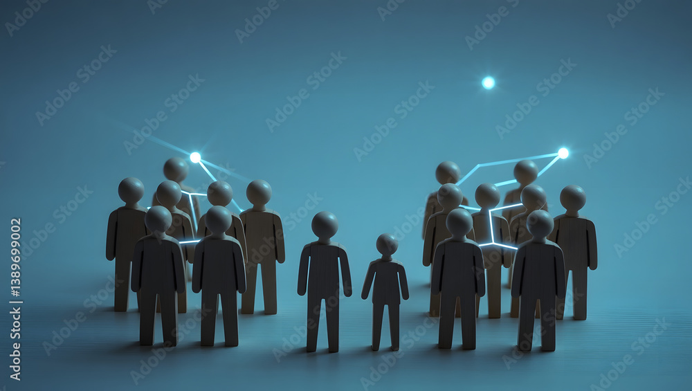 Aufkleber structured group dynamics visualizing connection and interaction in teams